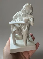 Victorian Child High chair Bisque Figurine RARE FIND German Collectible