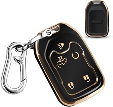 for GMC Key Fob Cover TPU Protector Case with Keychain for 2019-2022 Chevy
