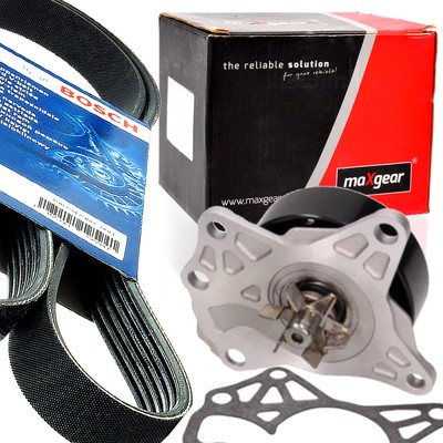 BOSCH 6PK850 Keilrippenriemen + WAPU für C1 PEUGEOT 107 AYGO ohne Klima TOYOTA