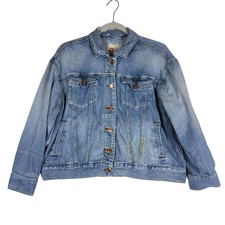Pilcro Jacket Womens Small Petite Blue Denim ...