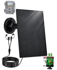 Trail Camera Solar Panel, 3W Solar Panel Charger with 5000mAh Battery and 6V
