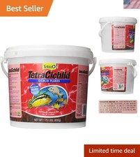 Cichlid Cichlid Flakes 1.75 Pounds, Fish Food, Clear Water Advanced Form