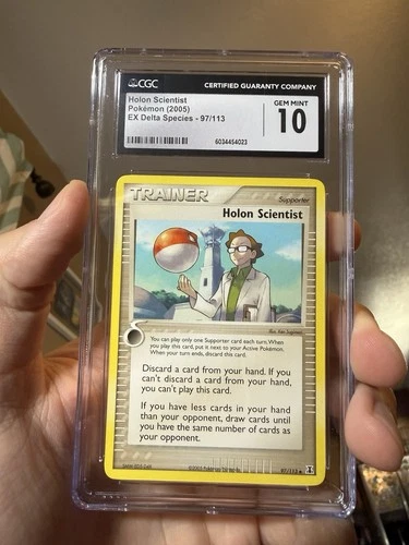 Pokemon Holon Scientist EX Delta Species 97/113 CGC 10 Gem Mint