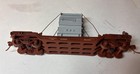 HO Scale Super Detailed Assembled Santa Fe Kit Lowboy Flatcar With Transformer — photo 6