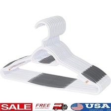 Heavy Duty Non-Slip Clothing Hangers W/ 360 Degree Swivel Hook  Accessories Bar