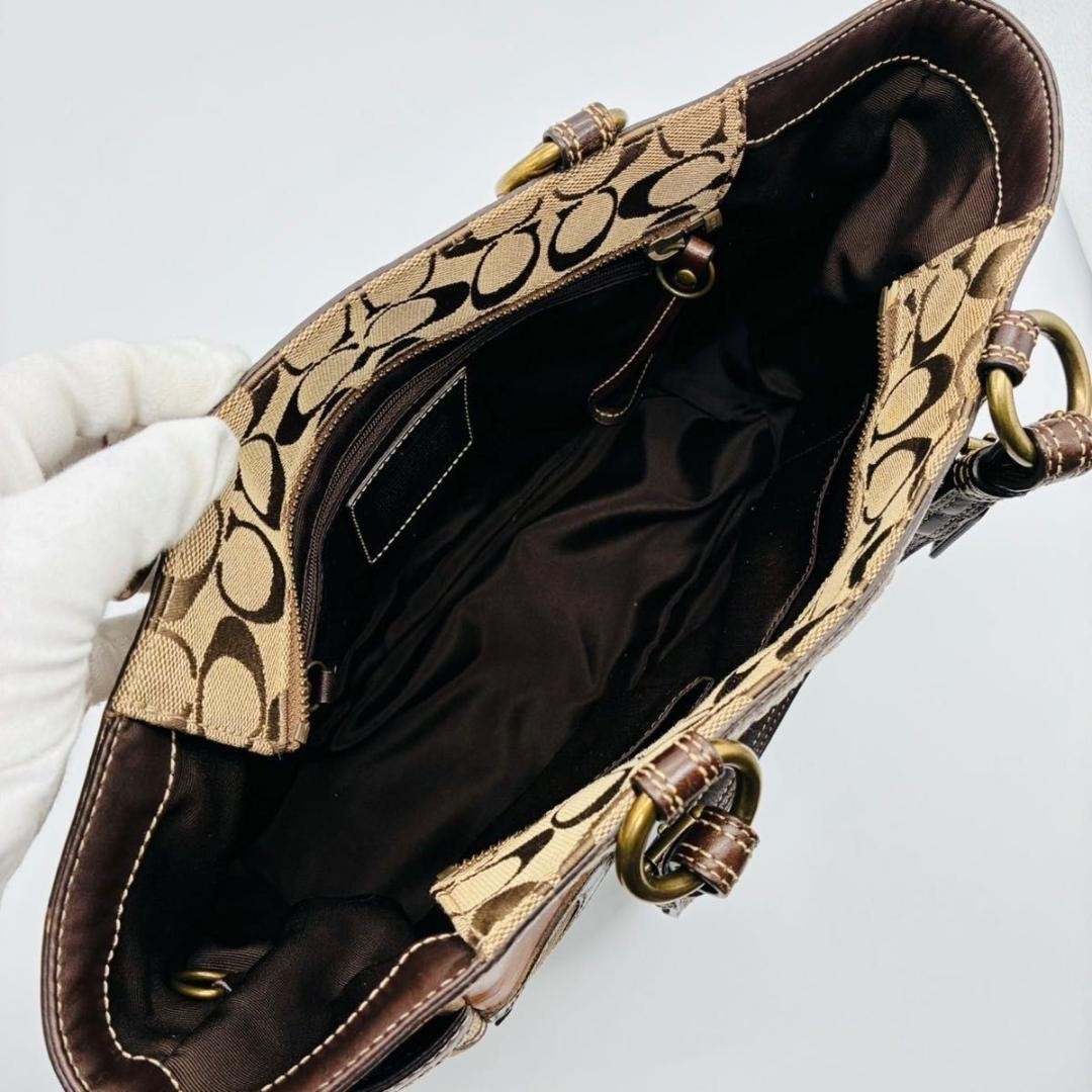 Coach Patchwork Leopard Print Shoulder - image 12