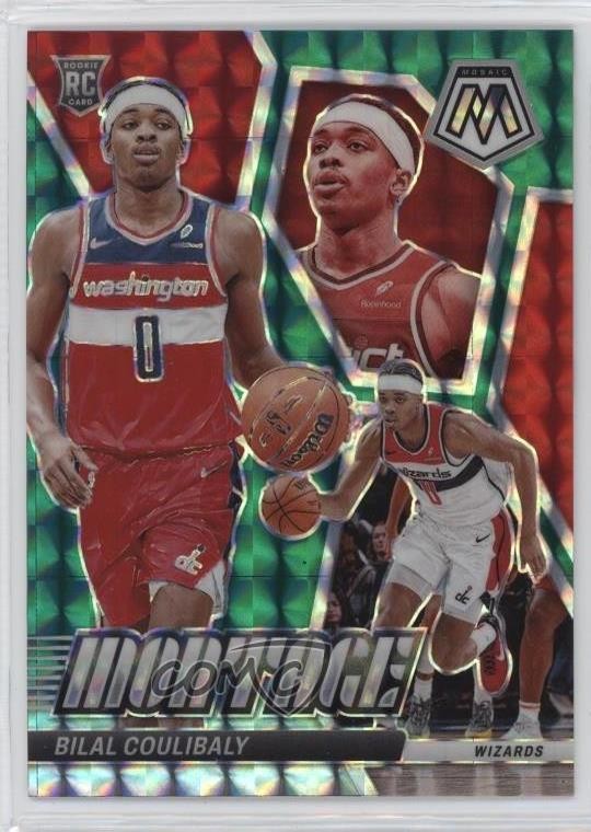 2023 Panini Mosaic Montage Teal Prizm 61/75 Bilal Coulibaly #21 Rookie RC 0g70