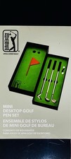PGA Tour Mini Desktop Golf Pen Set Collectible Novelty Writing Instrument NEW