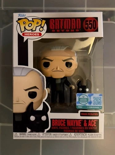 Funko Pop Batman Beyond Bruce Wayne and Ace 550 LE 9500 GameStop Exclusive!