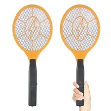 Electric Fly Swatter Handheld Bug Zapper - Indoor Outdoor Zapping Racket for ...