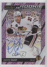 2023 O-Pee-Chee Platinum Rookie Violet Pixels 47/99 David Gust #R-GU Auto 1e7g