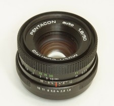 German PENTACON auto 1.8/50 MULTI COATING M42 276N-000 Black Late el A/M switch