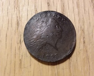 1793 flowing hair chain cent RARE Authentic