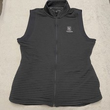 Under Armour Golf Vest Womens XL Black Fitted TPC Craig Ranch Performance