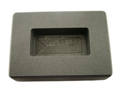 100 Gram Gold Bar High Density Graphite Ingot Mold - Copper- 50 Gram Silver Bar