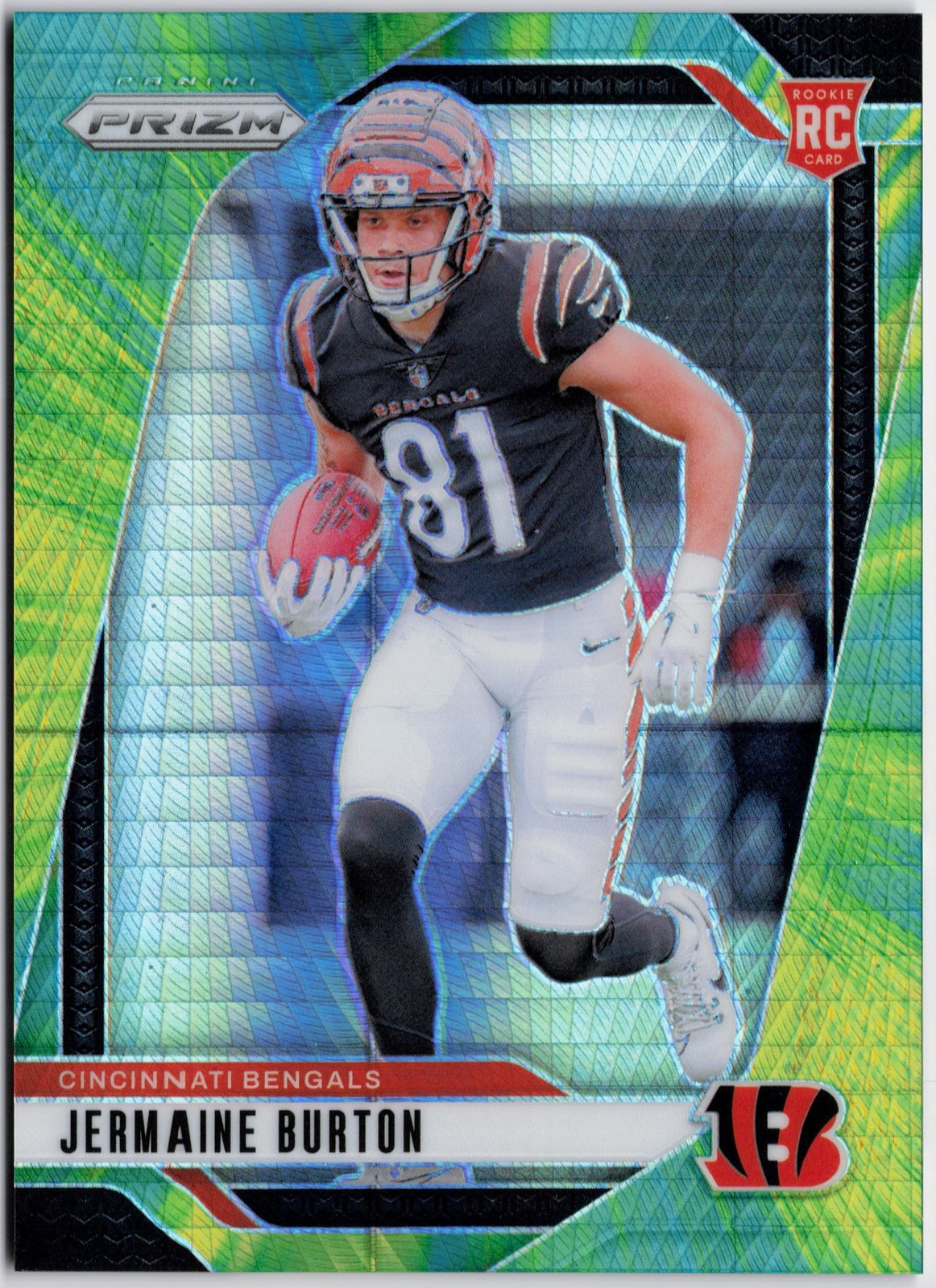 Jermaine Burton Panini Prizm #350 Hyper