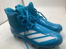 adidas ADIZERO Chaos Football Cleats Lineman Cleats Solar Blue Mens Size 8.5 New