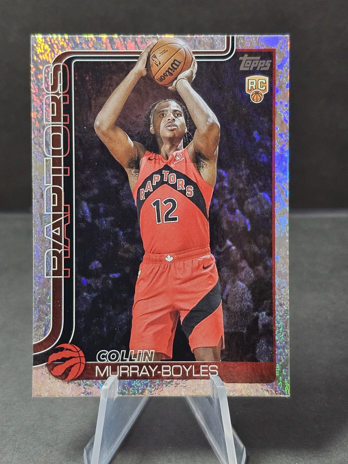 2025-26 Topps Basketball Collin Murray-Boyles #209 RC Holo Foil Toronto Raptors