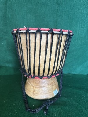 African Drembe Drum handmade in Ghana 10'' x 12''