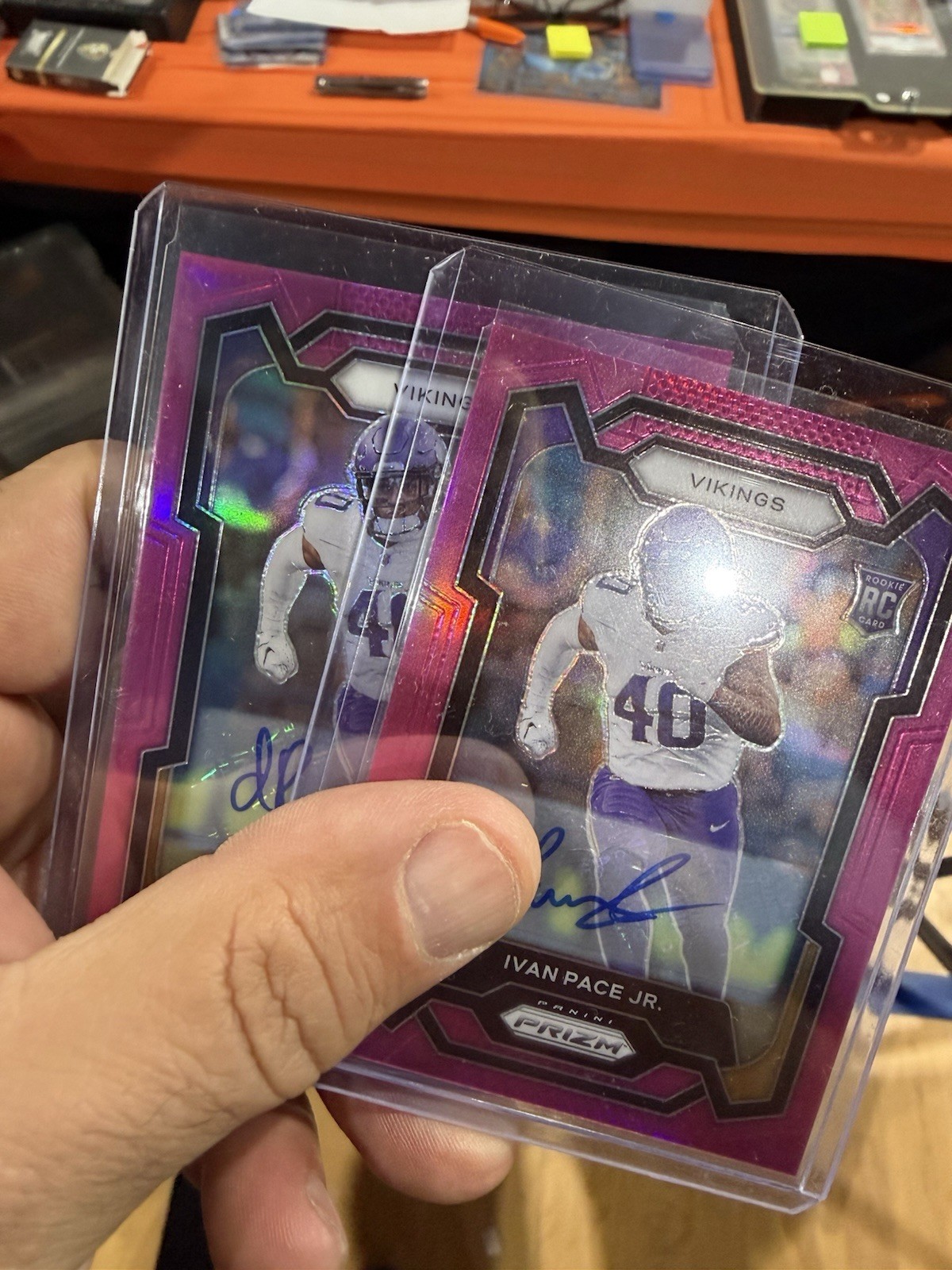 (2) 2023 Ivan Pace Jr Prizm Autos Pink RC