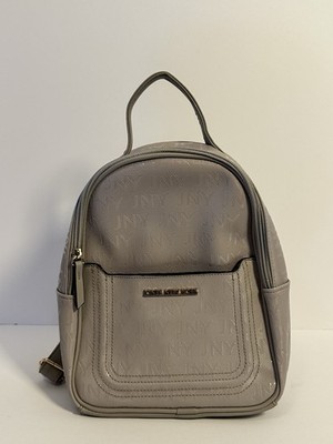 Jones New York JNY Mini Backpack Dusty Lavender Taupe Monogram Purse