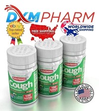 3 PACK Cough Suppressant 100 Tablets 30mg Dextromethorphan