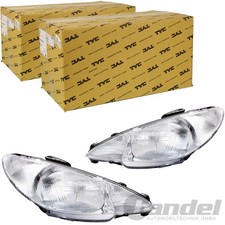 2x TYC H4 SCHEINWERFER RECHTS+LINKS für PEUGEOT 206 2A/C SW VOR FACELIFT 2003