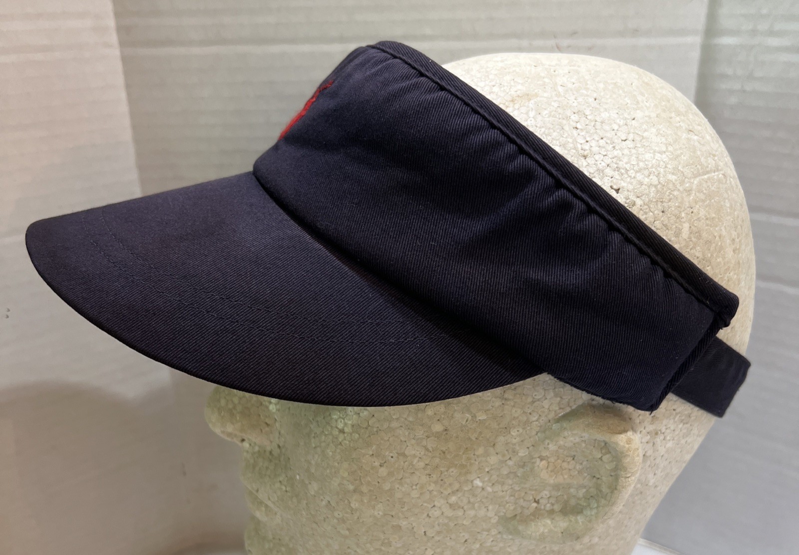 Polo Golf Ralph Lauren Cappellino Visiera Blu Navy Rosso Little Pony Golf Logo Regolabile