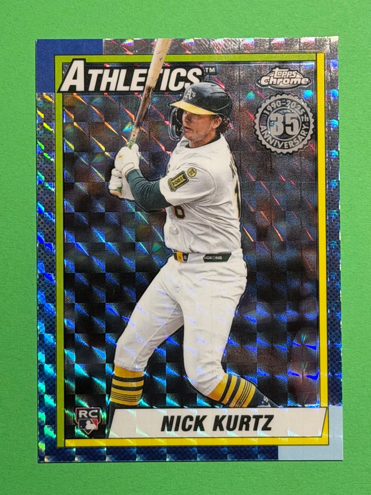 2025 Topps Chrome Update Nick Kurtz #90CU-21 (RC) 1990 Geometric Refractor ROY