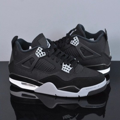 Nike Air Jordan 4 SE ''Black Canvas'' Men's Mid Top Retro Basketball Shoes