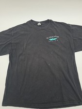 Vintage El Pescador Belize T-Shirt Men XL Black Graphic Delta Pro Weight.#42685