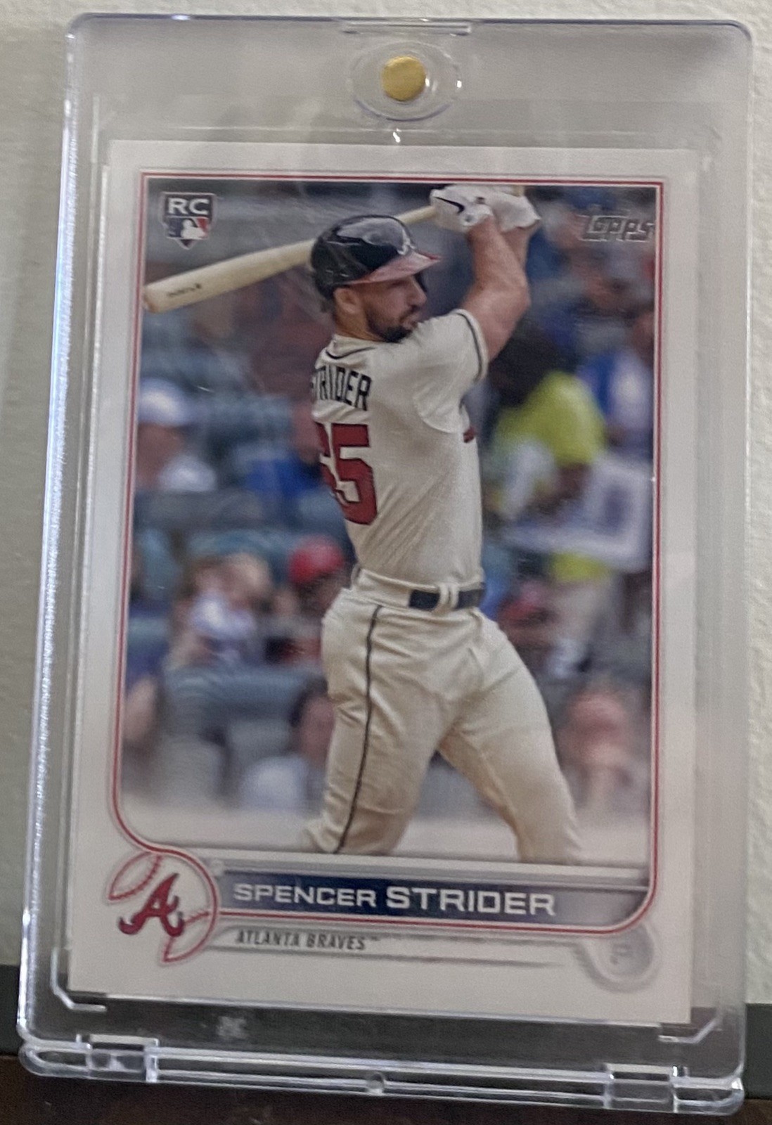2022 Topps Series 2 Spencer Strider Batting RC Image Variation SP Atlanta Braves