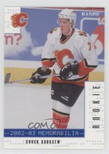 2002-03 ITG Be A Player Memorabilia Sapphire 90/100 Chuck Kobasew #278 n1u