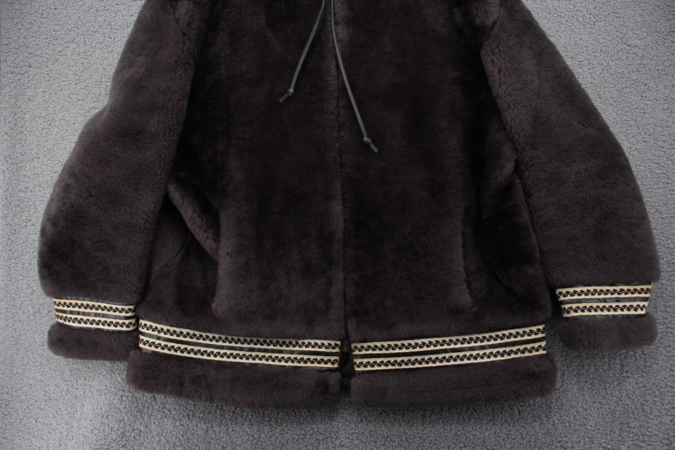 Abrigo De Colección Jonas Brothers of Alaska Unisex XL Marrón Con Capucha Cremallera Completa Años 50 60 Parka Foto 3 de 4