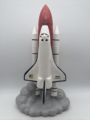 NASA Endeavour Space Shuttle Ceramic Model 1:200 RARE Hand Painted Collectable