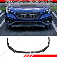 For 2022-2025 Subaru WRX ST-Style Front Bumper Spoiler Splitter Lip Gloss Black