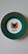 Vintage Arklow Mini Plate Pottery Historic Families Dublin Browne Gold Trim