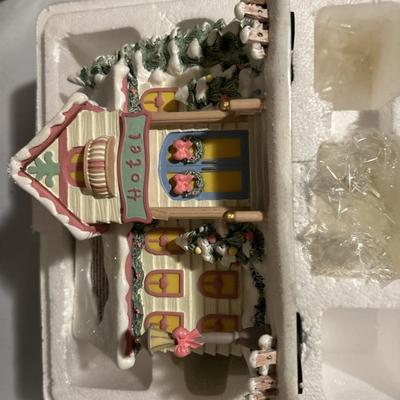 #ad precious moments hawthorne village christmas “Hotel” $125.00