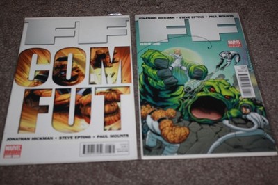 FF #1 & 3 2011 series 2nd printing Marvel comics Variant