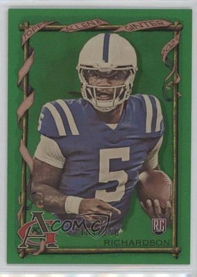 2023 Composite Allen and Ginter Green Portrait Anthony Richardson Rookie RC 0m89
