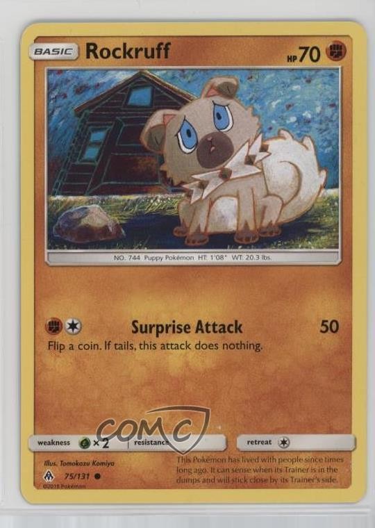 Rockruff Pokémon Sun & Moon Forbidden Light #75