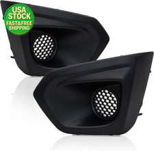 Front Fog Light Cover Bezel for 2012-2014 Subaru Impreza Matte Black Pair