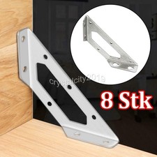 8 Stück Edelstahl Winkel Winkelverbinder Bettverbinder Bettbeschlag Eckwinkel