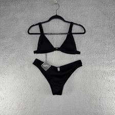 ZAFUL Front Closure Textured Ribbed Bikini Swimsuit Women  s Size 6 NWT