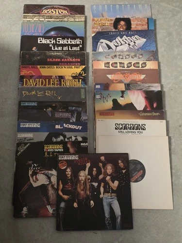HEAVY METAL ROCK VINYL RECORD LOT Led Zeppelin Black Sabbath SCORPIONS Journey!