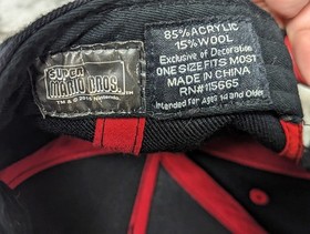 Super Mario Bros Nintendo NES Pixel Black Snapback Hat Baseball Cap 