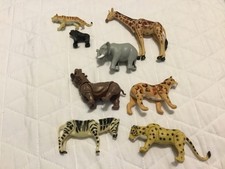 Moveable parts Safari Zoo Animal Wildlife Jungle Action Figure Toy Plastic