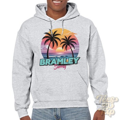 BRAMLEY SURREY HOODIE - Retro Miami Beach Style Funny Summer Parody