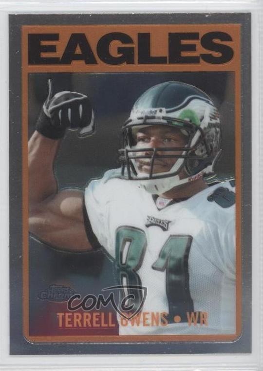2005 Topps Chrome Throwbacks Terrell Owens #TB17 HOF 0a1