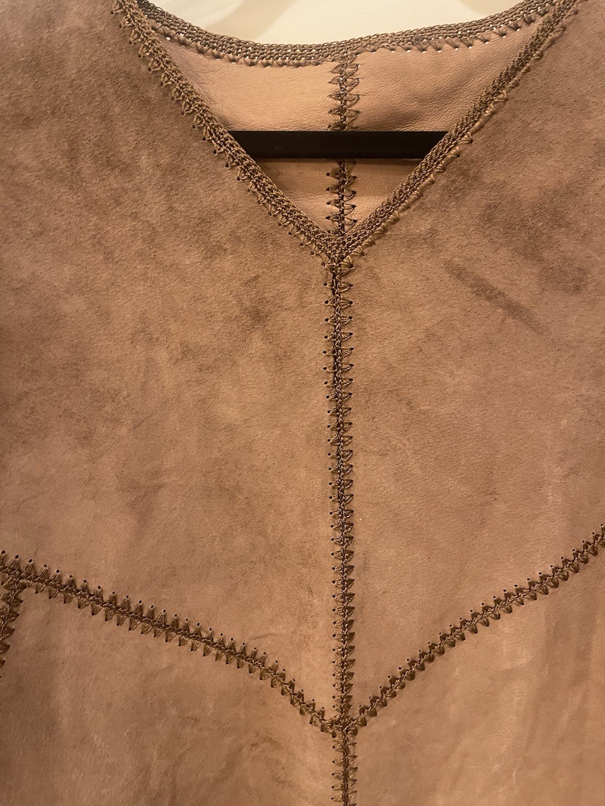 Brandon Thomas Suede Western Patchwork Poncho - image 2